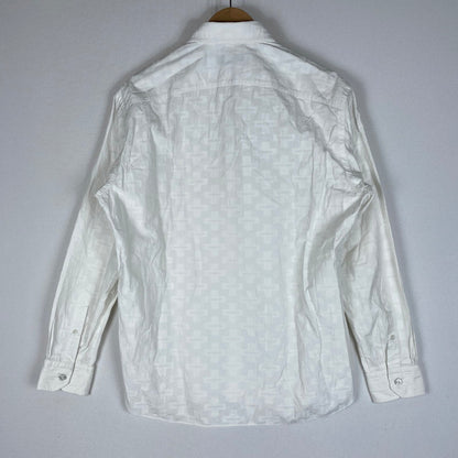【中古品】【メンズ】 LOUIS VUITTON ルイ・ヴィトン ONEPOINT DRESS SHIRT RM162 ADY HAS61W ワンポイント ドレスシャツ 長袖 トップス 141-260518-ks-07-tei サイズ：M カラー：ホワイト 万代Net店
