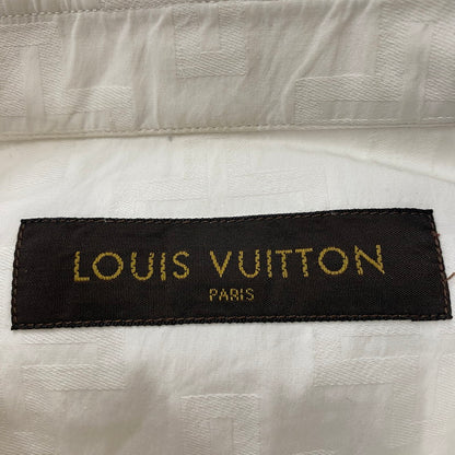 【中古品】【メンズ】 LOUIS VUITTON ルイ・ヴィトン ONEPOINT DRESS SHIRT RM162 ADY HAS61W ワンポイント ドレスシャツ 長袖 トップス 141-260518-ks-07-tei サイズ：M カラー：ホワイト 万代Net店