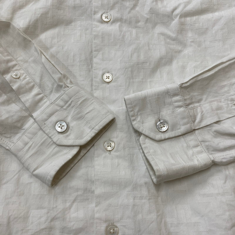 【中古品】【メンズ】 LOUIS VUITTON ルイ・ヴィトン ONEPOINT DRESS SHIRT RM162 ADY HAS61W ワンポイント ドレスシャツ 長袖 トップス 141-260518-ks-07-tei サイズ：M カラー：ホワイト 万代Net店