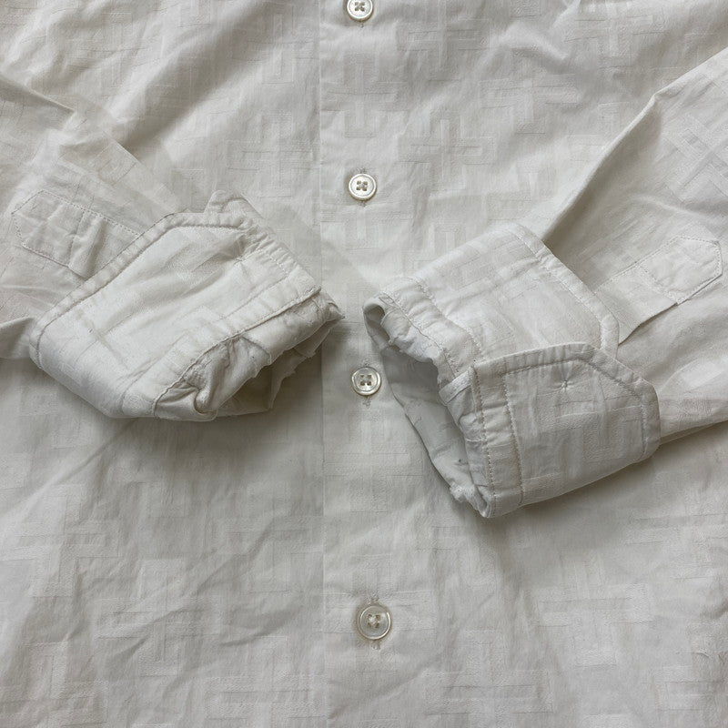 【中古品】【メンズ】 LOUIS VUITTON ルイ・ヴィトン ONEPOINT DRESS SHIRT RM162 ADY HAS61W ワンポイント ドレスシャツ 長袖 トップス 141-260518-ks-07-tei サイズ：M カラー：ホワイト 万代Net店