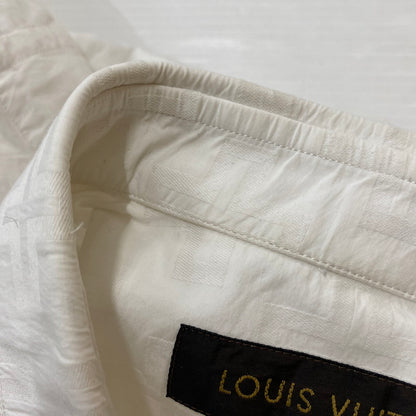 【中古品】【メンズ】 LOUIS VUITTON ルイ・ヴィトン ONEPOINT DRESS SHIRT RM162 ADY HAS61W ワンポイント ドレスシャツ 長袖 トップス 141-260518-ks-07-tei サイズ：M カラー：ホワイト 万代Net店