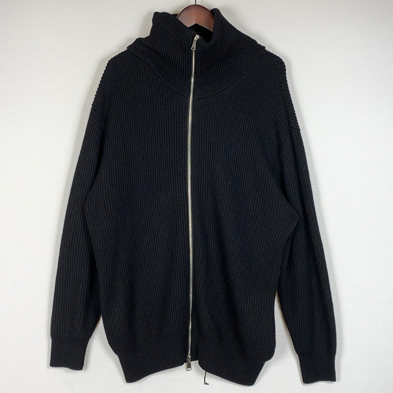【現状渡し品】【メンズ】 ZARA ザラ DRIVERS KNIT ドライバーズ ニット トップス 長袖 147-260715-sa-06-tei サイズ：L カラー：ブラック 万代Net店