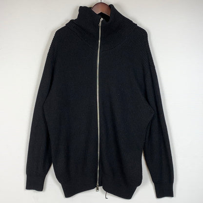【現状渡し品】【メンズ】 ZARA ザラ DRIVERS KNIT ドライバーズ ニット トップス 長袖 147-260715-sa-06-tei サイズ：L カラー：ブラック 万代Net店