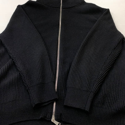 【現状渡し品】【メンズ】 ZARA ザラ DRIVERS KNIT ドライバーズ ニット トップス 長袖 147-260715-sa-06-tei サイズ：L カラー：ブラック 万代Net店