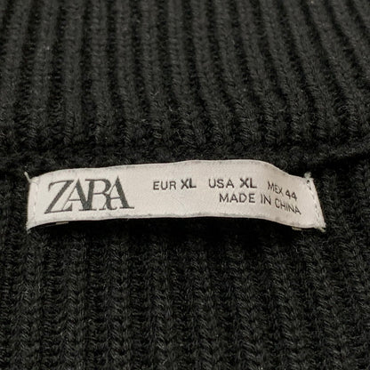 【現状渡し品】【メンズ】 ZARA ザラ DRIVERS KNIT ドライバーズ ニット トップス 長袖 147-260715-sa-06-tei サイズ：L カラー：ブラック 万代Net店