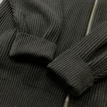 【現状渡し品】【メンズ】 ZARA ザラ DRIVERS KNIT ドライバーズ ニット トップス 長袖 147-260715-sa-06-tei サイズ：L カラー：ブラック 万代Net店
