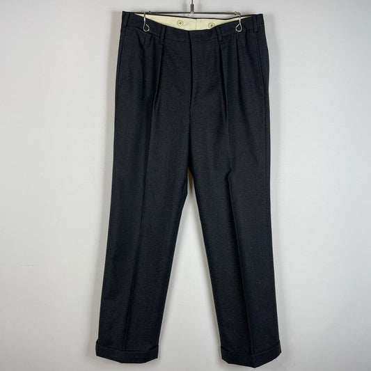 【中古品】【メンズ】 AQUASCUTUM アクアスキュータム 90's WOOL SLACKS CLUB92 90年代 ウールスラックス ボトムス ストレートパンツ 156-260530-ko-24-tei サイズ：- カラー：グレー 万代Net店