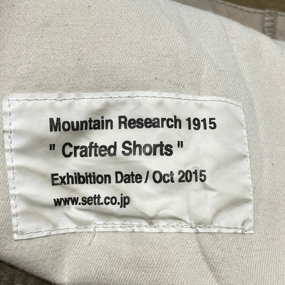 【中古品】【メンズ】 MOUNTAIN RESEARCH マウンテン リサーチ 16SS CRAFTED SHORTS MTR-1915 2016年春夏 クラフトテッド ショーツ ボトムス 短パン 151-260807-sa-22-tei サイズ：L カラー：ベージュ 万代Net店