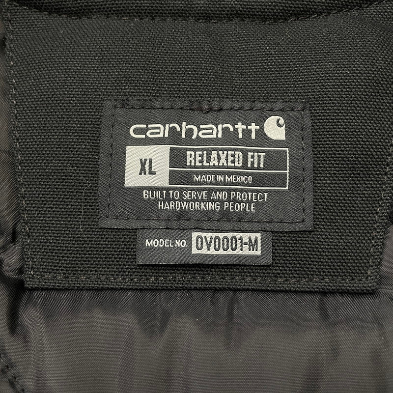 【中古品】【メンズ】 Carhartt カーハート DUCK WORK VEST 0V0001-M ダック ワークベスト ライトアウター 145-260530-ko-20-fuzh サイズ：XL カラー：ブラック 万代Net店