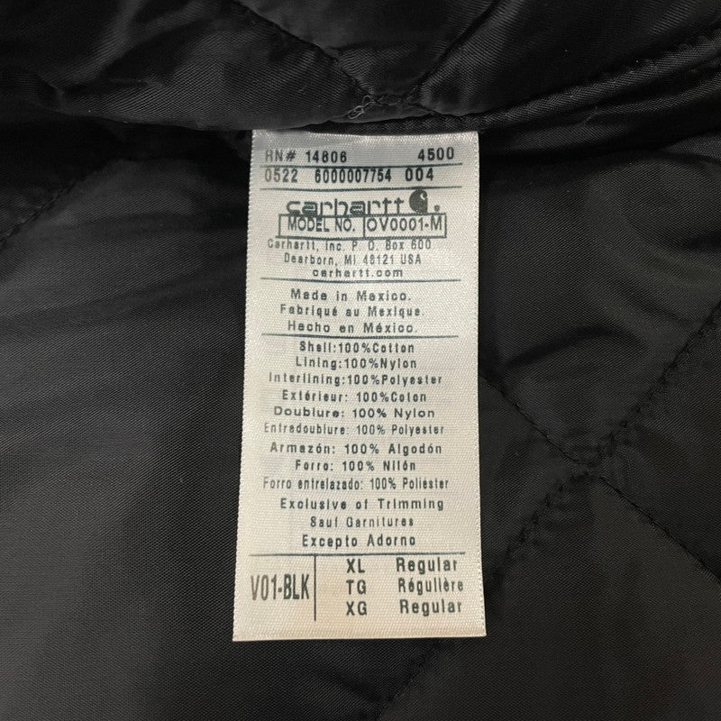 【中古品】【メンズ】 Carhartt カーハート DUCK WORK VEST 0V0001-M ダック ワークベスト ライトアウター 145-260530-ko-20-fuzh サイズ：XL カラー：ブラック 万代Net店
