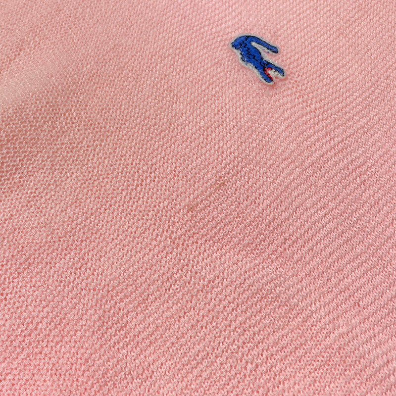 【中古品】【メンズ】 IZOD LACOSTE アイゾッド ラコステ 70's V NECK ACRYLIC KNIT SWEATER VINTAGE 70年代 Vネック アクリル ニット セーター 長袖 トップス ヴィンテージ 青ワニ 147-260828-yo-02-teih サイズ：L カラー：ピンク 万代Net店