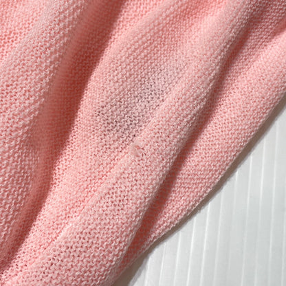 【中古品】【メンズ】 IZOD LACOSTE アイゾッド ラコステ 70's V NECK ACRYLIC KNIT SWEATER VINTAGE 70年代 Vネック アクリル ニット セーター 長袖 トップス ヴィンテージ 青ワニ 147-260828-yo-02-teih サイズ：L カラー：ピンク 万代Net店