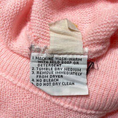 【中古品】【メンズ】 IZOD LACOSTE アイゾッド ラコステ 70's V NECK ACRYLIC KNIT SWEATER VINTAGE 70年代 Vネック アクリル ニット セーター 長袖 トップス ヴィンテージ 青ワニ 147-260828-yo-02-teih サイズ：L カラー：ピンク 万代Net店