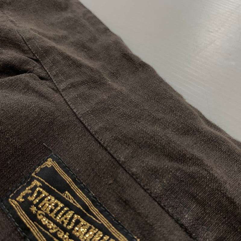 【中古品】【メンズ】 ESTRELLA STANDARD GUAYABERA エストレヤ スタンダード グァジャベーラ CUBAN SHIRT キューバ シャツ トップス 半袖 ボタンダウン 147-260514-ko-05-tei サイズ：36 カラー：ブラウン 万代Net店