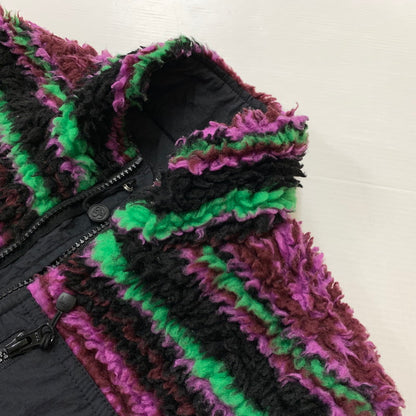【中古品】【メンズ】 STUSSY ステューシー STRIPED FLEECE VEST 118468 ストライプ フリース ベスト ライトアウター 142-260514-ko-02-tei サイズ：S カラー：柄 万代Net店