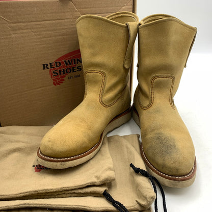 【中古品】【メンズ】 RED WING レッドウィング 9-INCH PECOS BOOT 8168 9インチ ペコス ブーツ エンジニアブーツ 靴 164-260603-ko-04-tei サイズ：26cm カラー：ベージュ 万代Net店