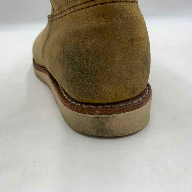 【中古品】【メンズ】 RED WING レッドウィング 9-INCH PECOS BOOT 8168 9インチ ペコス ブーツ エンジニアブーツ 靴 164-260603-ko-04-tei サイズ：26cm カラー：ベージュ 万代Net店