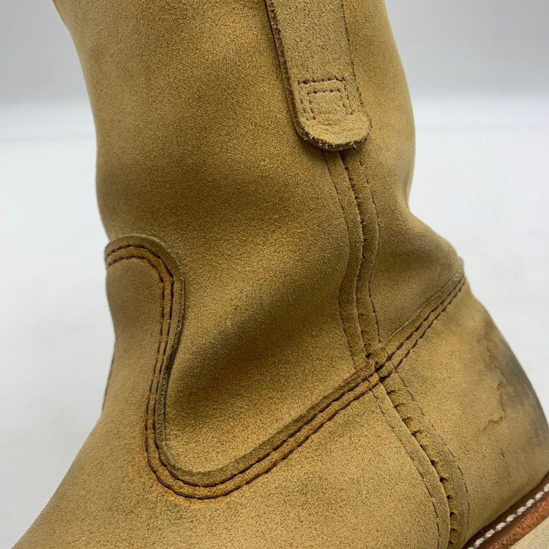 【中古品】【メンズ】 RED WING レッドウィング 9-INCH PECOS BOOT 8168 9インチ ペコス ブーツ エンジニアブーツ 靴 164-260603-ko-04-tei サイズ：26cm カラー：ベージュ 万代Net店