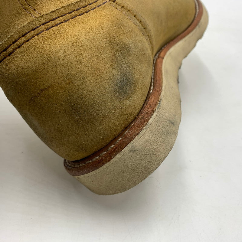 【中古品】【メンズ】 RED WING レッドウィング 9-INCH PECOS BOOT 8168 9インチ ペコス ブーツ エンジニアブーツ 靴 164-260603-ko-04-tei サイズ：26cm カラー：ベージュ 万代Net店