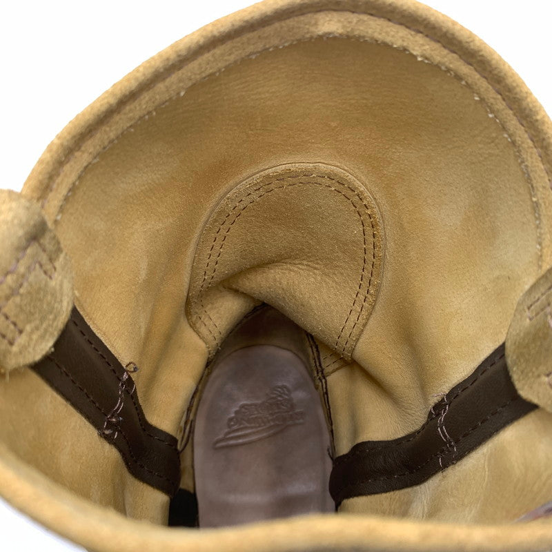 【中古品】【メンズ】 RED WING レッドウィング 9-INCH PECOS BOOT 8168 9インチ ペコス ブーツ エンジニアブーツ 靴 164-260603-ko-04-tei サイズ：26cm カラー：ベージュ 万代Net店