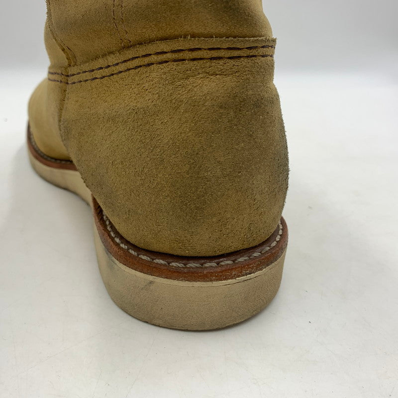 【中古品】【メンズ】 RED WING レッドウィング 9-INCH PECOS BOOT 8168 9インチ ペコス ブーツ エンジニアブーツ 靴 164-260603-ko-04-tei サイズ：26cm カラー：ベージュ 万代Net店