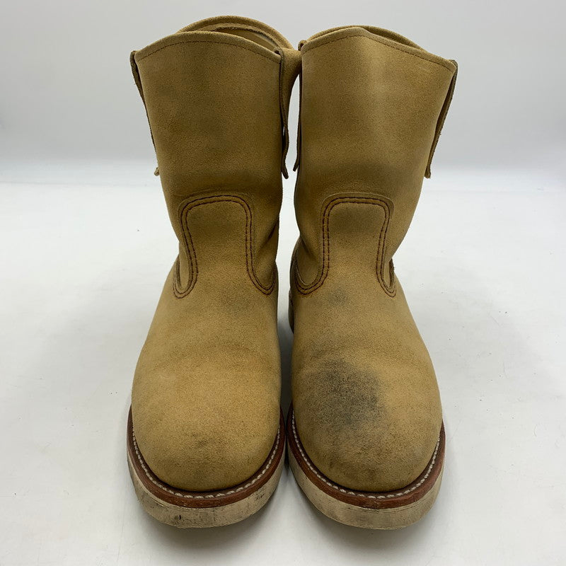 【中古品】【メンズ】 RED WING レッドウィング 9-INCH PECOS BOOT 8168 9インチ ペコス ブーツ エンジニアブーツ 靴 164-260603-ko-04-tei サイズ：26cm カラー：ベージュ 万代Net店