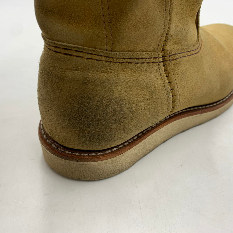 【中古品】【メンズ】 RED WING レッドウィング 9-INCH PECOS BOOT 8168 9インチ ペコス ブーツ エンジニアブーツ 靴 164-260603-ko-04-tei サイズ：26cm カラー：ベージュ 万代Net店