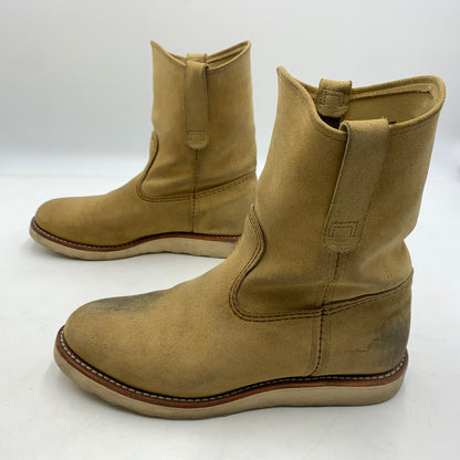 【中古品】【メンズ】 RED WING レッドウィング 9-INCH PECOS BOOT 8168 9インチ ペコス ブーツ エンジニアブーツ 靴 164-260603-ko-04-tei サイズ：26cm カラー：ベージュ 万代Net店