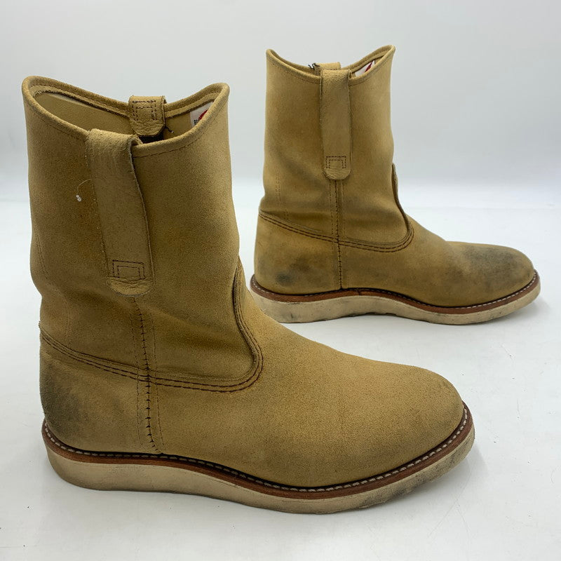 【中古品】【メンズ】 RED WING レッドウィング 9-INCH PECOS BOOT 8168 9インチ ペコス ブーツ エンジニアブーツ 靴 164-260603-ko-04-tei サイズ：26cm カラー：ベージュ 万代Net店