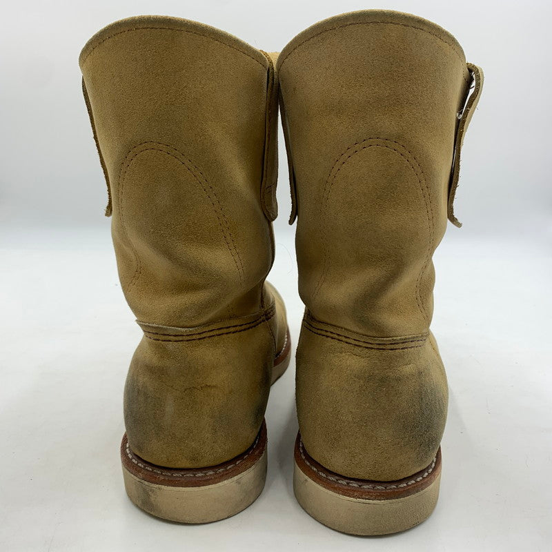 【中古品】【メンズ】 RED WING レッドウィング 9-INCH PECOS BOOT 8168 9インチ ペコス ブーツ エンジニアブーツ 靴 164-260603-ko-04-tei サイズ：26cm カラー：ベージュ 万代Net店