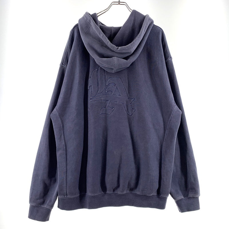 【中古品】【メンズ】 X-LARGE エクストララージ PIGMENT EMBOSSED PULLOVER HOODED SWEAT 101213012001 ピグメント エンボス プルオーバーフーデッド スウェット 長袖 トップス パーカー 142-260703-yo-18-tei サイズ：L カラー：パープル 万代Net店