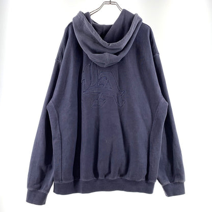 【中古品】【メンズ】 X-LARGE エクストララージ PIGMENT EMBOSSED PULLOVER HOODED SWEAT 101213012001 ピグメント エンボス プルオーバーフーデッド スウェット 長袖 トップス パーカー 142-260703-yo-18-tei サイズ：L カラー：パープル 万代Net店