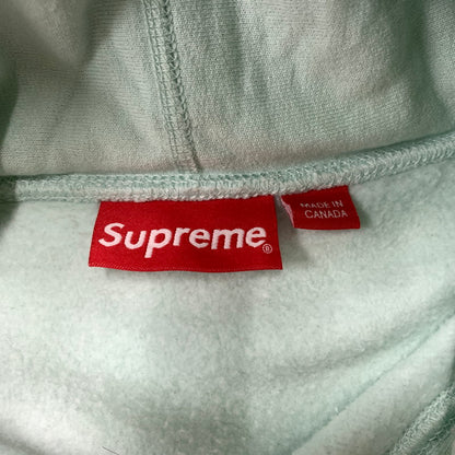 【中古品】【メンズ】 SUPREME シュプリーム 17AW BOX LOGO HOODED SWEATSHIRT ボックスロゴ フード スウェットシャツ トップス プルオーバーパーカー 149-260514-ko-01-tei サイズ：L カラー：アイスブルー 万代Net店