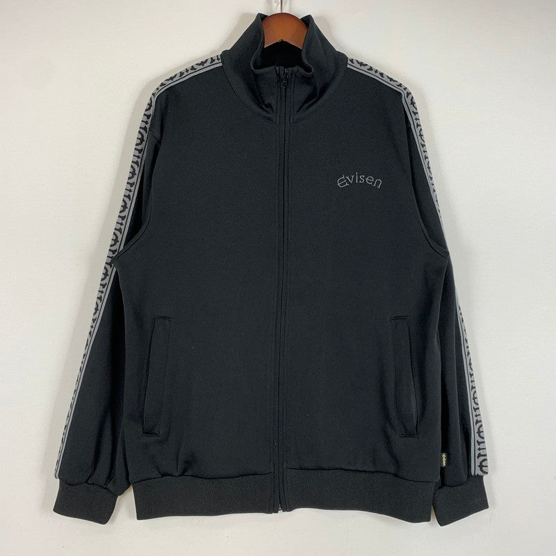 【中古品】【メンズ】 EVISEN SKATEBOARDS エヴィセンスケートボード E LOGO TRACK JACKET 25FW_JK08 ロゴ トラックジャケット ライトアウター ジャージ 142-260514-ko-03-tei サイズ：L カラー：ブラック 万代Net店