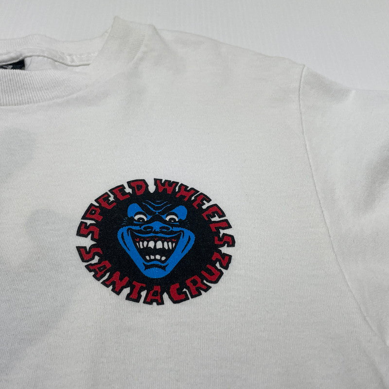 【中古品】【メンズ】 NHS エヌ エイチ エス SPEED WHEELS SANTA CRUZ スピードウィールズ サンタクルーズ 半袖 トップス Ｔシャツ 148-260617-sa-07-tei サイズ：S カラー：ホワイト 万代Net店