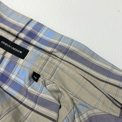 【中古品】【メンズ】 KRIS VAN ASSCHE クリス ヴァン アッシュ S/S SHIRT ショートスリーブ シャツ 半袖 トップス 141-260723-sa-12-tei サイズ：46 カラー：チェック 万代Net店