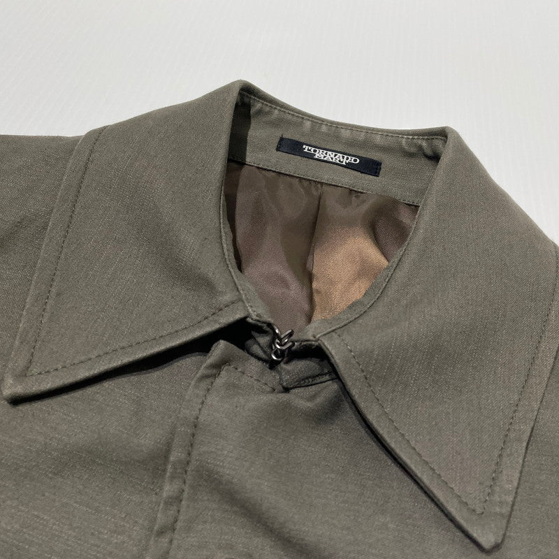 【中古品】【メンズ】 TORNADO MART トルネード マート COTTON TAILORED JACKET コットン テーラード ジャケット アウター 140-260807-sa-15-tei サイズ：M カラー：カーキ 万代Net店