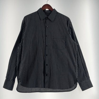 【中古品】【メンズ】 TIME IS ON タイムイズオン DOUBLE STRIPE REGULAR SHIRT T230-S023 ダブルストライプ レギュラー シャツ 長袖 トップス 147-260806-yo-17-tei カラー：ブラック 万代Net店