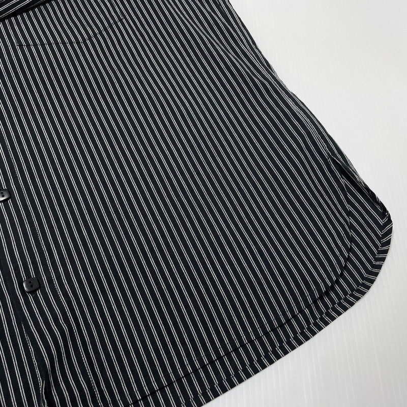 【中古品】【メンズ】 TIME IS ON タイムイズオン DOUBLE STRIPE REGULAR SHIRT T230-S023 ダブルストライプ レギュラー シャツ 長袖 トップス 147-260806-yo-17-tei カラー：ブラック 万代Net店