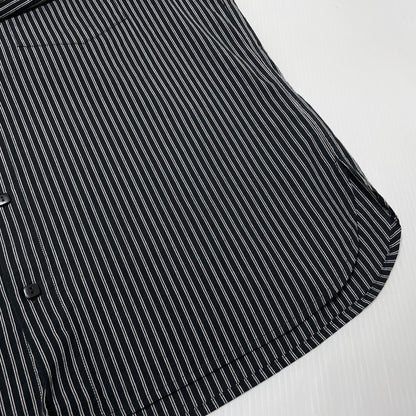 【中古品】【メンズ】 TIME IS ON タイムイズオン DOUBLE STRIPE REGULAR SHIRT T230-S023 ダブルストライプ レギュラー シャツ 長袖 トップス 147-260806-yo-17-tei カラー：ブラック 万代Net店