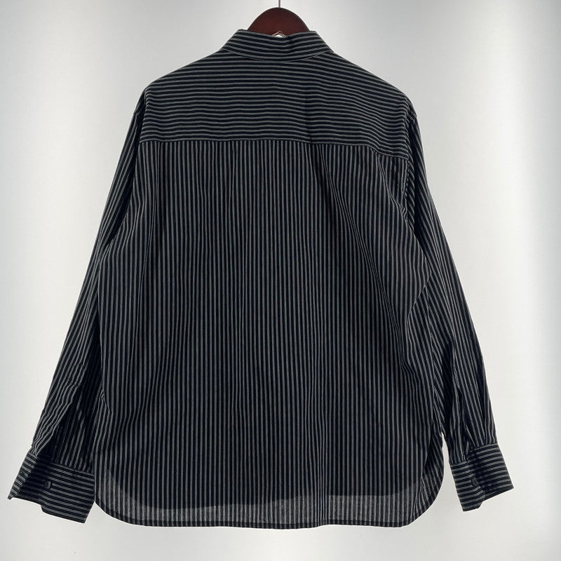 【中古品】【メンズ】 TIME IS ON タイムイズオン DOUBLE STRIPE REGULAR SHIRT T230-S023 ダブルストライプ レギュラー シャツ 長袖 トップス 147-260806-yo-17-tei カラー：ブラック 万代Net店