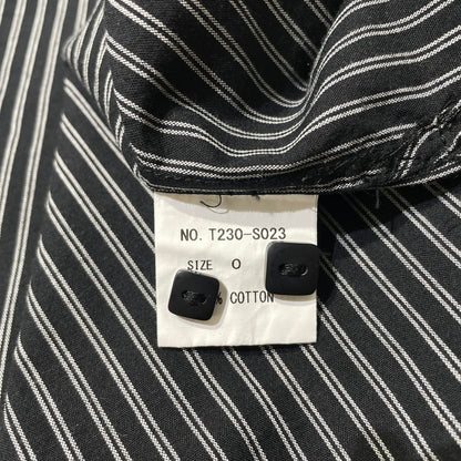 【中古品】【メンズ】 TIME IS ON タイムイズオン DOUBLE STRIPE REGULAR SHIRT T230-S023 ダブルストライプ レギュラー シャツ 長袖 トップス 147-260806-yo-17-tei カラー：ブラック 万代Net店