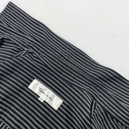 【中古品】【メンズ】 TIME IS ON タイムイズオン DOUBLE STRIPE REGULAR SHIRT T230-S023 ダブルストライプ レギュラー シャツ 長袖 トップス 147-260806-yo-17-tei カラー：ブラック 万代Net店