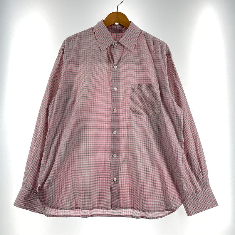 【中古品】【メンズ】 TIME IS ON タイムイズオン L/S CHECK SHIRT T230-S026 ロングスリーブ チェック シャツ 長袖 トップス 147-260806-yo-15-tei カラー：レッド 万代Net店