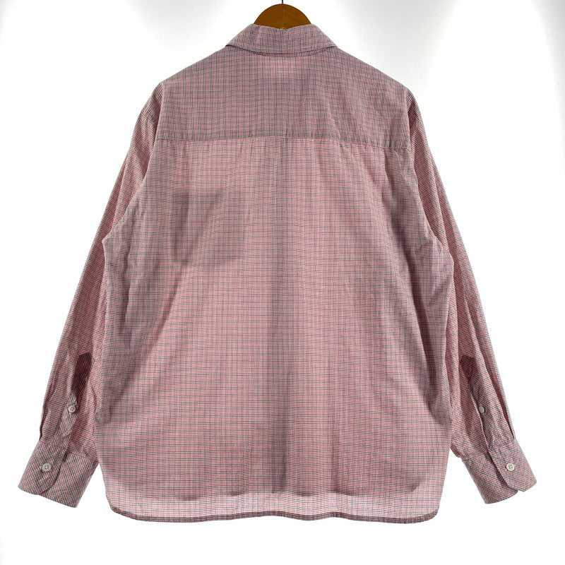 【中古品】【メンズ】 TIME IS ON タイムイズオン L/S CHECK SHIRT T230-S026 ロングスリーブ チェック シャツ 長袖 トップス 147-260806-yo-15-tei カラー：レッド 万代Net店