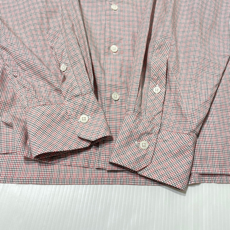 【中古品】【メンズ】 TIME IS ON タイムイズオン L/S CHECK SHIRT T230-S026 ロングスリーブ チェック シャツ 長袖 トップス 147-260806-yo-15-tei カラー：レッド 万代Net店