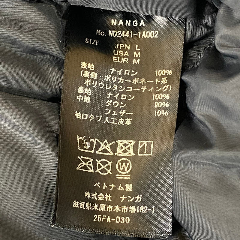 【中古品】【メンズ】 NANGA ナンガ AURORA TEX STAND COLLAR DOWN JACKET ND2441-1A002 オーロラテックス スタンドカラー ダウンジャケット アウター 144-260518-ks-08-tei サイズ：L カラー：ブラック 万代Net店