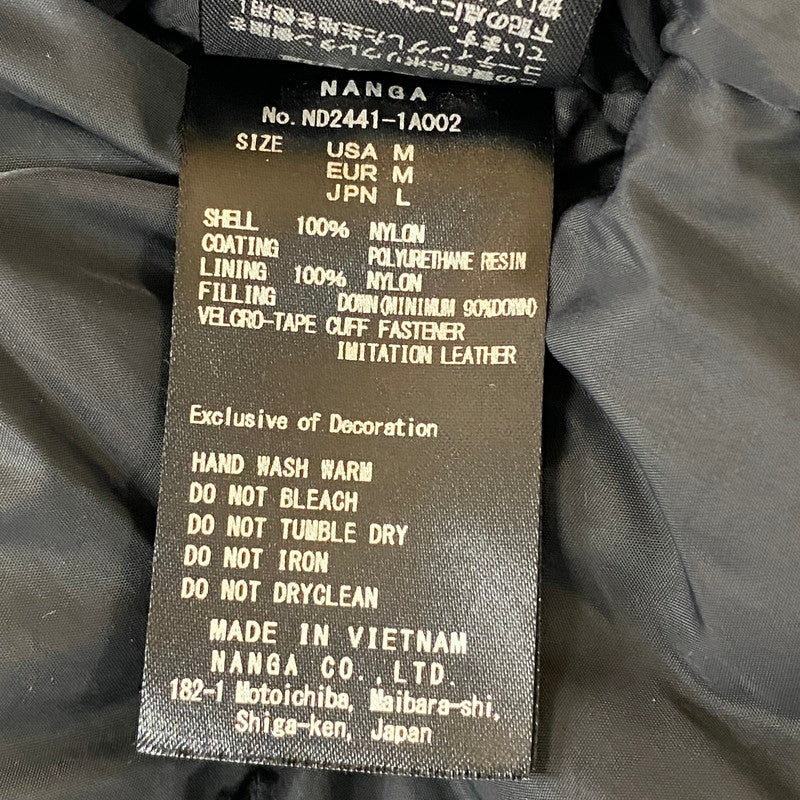 【中古品】【メンズ】 NANGA ナンガ AURORA TEX STAND COLLAR DOWN JACKET ND2441-1A002 オーロラテックス スタンドカラー ダウンジャケット アウター 144-260518-ks-08-tei サイズ：L カラー：ブラック 万代Net店