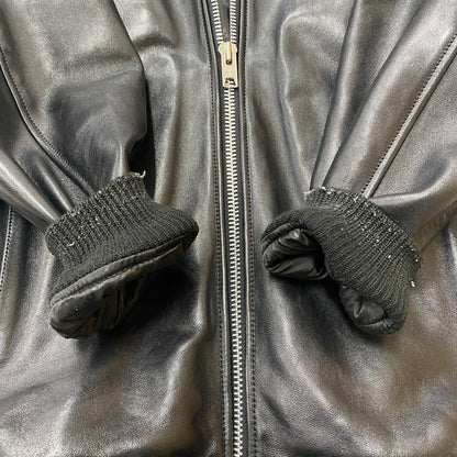 【中古品】【メンズ】 SCHOTT ショット × FREAKS STORE フリークスストア 別注 コラボ LAMB LEATHER RIDER JACKET 782-3250082 ラムレザー ライダース ジャケット アウター 145-260518-ks-10-tei サイズ：L カラー：ブラック 万代Net店