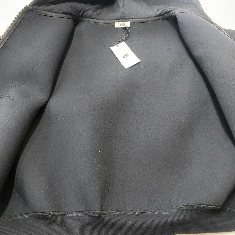 【中古品】【メンズ】 NEIGE ネージュ FOAM ZIP HOODIE フォーム ジップ パーカー トップス 147-260518-ks-13-tei サイズ：XS カラー：ブラック 万代Net店